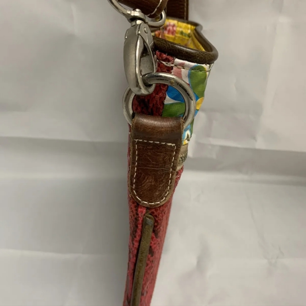 Consuela Red Python Snake Like Skin Shoulder Bag.… - image 8